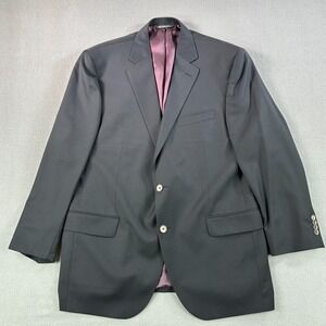 Jack Victor Blazer Mens‎ 44R Exclusive Collection Wool Sport Coat 2 Buttons Blue